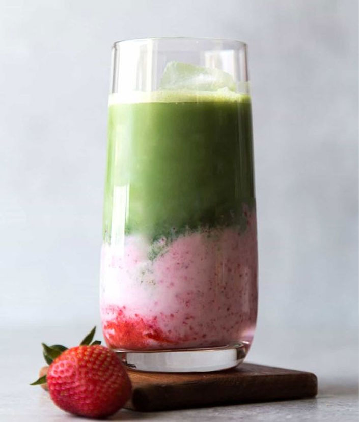 Strawberry matcha Frappe-image